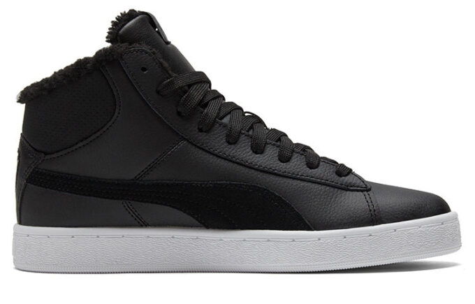 1948 Mid Lfur – Zapatillas de skate informales unisex con forro polar y caña media, color negro