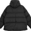 Abrigo de invierno con capucha y plumón ultrafino “Negro”