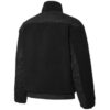 Abrigo de peluche con logo “Negro”