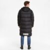 Abrigo largo de plumas oversize “Negro y blanco”