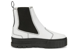Botas Chelsea Mayze Pop para mujer, color blanco y negro