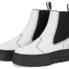 Botas Chelsea Mayze Pop para mujer, color blanco y negro