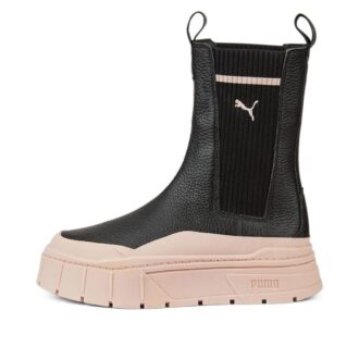 Botas Chelsea Mayze Stack “Cuarzo Rosa Negro” para mujer