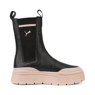 Botas Chelsea Mayze Stack “Cuarzo Rosa Negro” para mujer