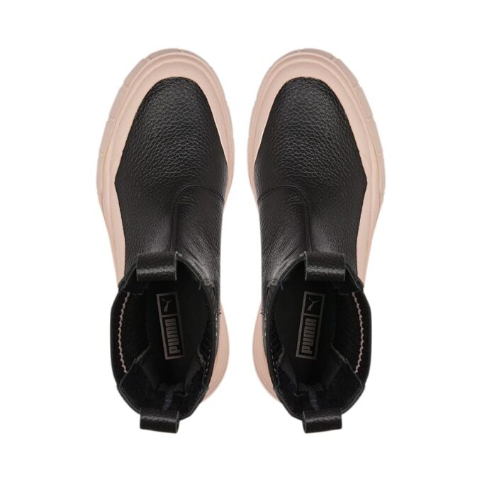 Botas Chelsea Mayze Stack “Cuarzo Rosa Negro” para mujer
