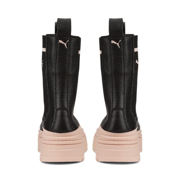 Botas Chelsea Mayze Stack “Cuarzo Rosa Negro” para mujer