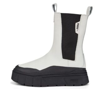 Botas Chelsea Mayze Stack “Gris vaporoso y negro” para mujer