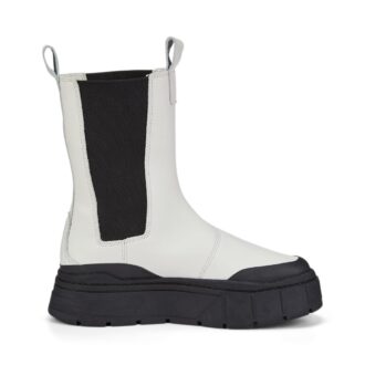 Botas Chelsea Mayze Stack “Gris vaporoso y negro” para mujer