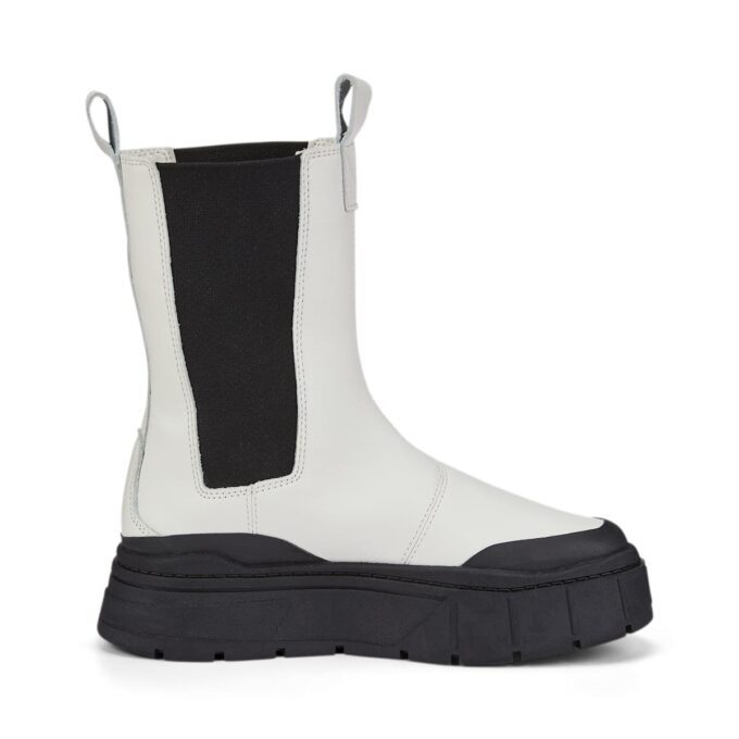 Botas Chelsea Mayze Stack “Gris vaporoso y negro” para mujer