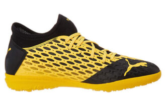 Botas de fútbol Future 5.4 TT negras y amarillas