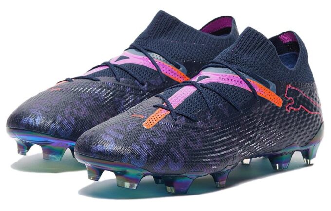 Botas de fútbol Future 7 Ultimate FG/AG “Azul marino, rosa y rojo”