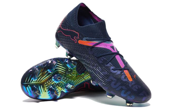 Botas de fútbol Future 7 Ultimate FG/AG “Azul marino, rosa y rojo”