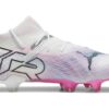 Botas de fútbol Future 7 Ultimate FG/AG “Blanco, Rosa, Negro”