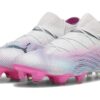 Botas de fútbol Future 7 Ultimate FG/AG “Blanco, Rosa, Negro”