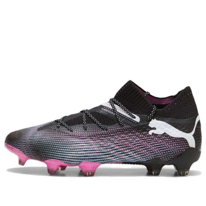 Botas de fútbol Future Ultimate 7 FG AG para mujer, paquete fenomenal, negras