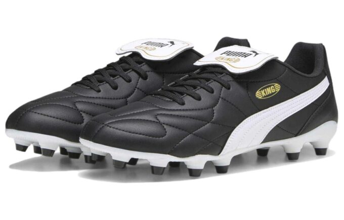 Botas de fútbol King TOP FG “Negro y blanco”