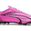 Botas de fútbol Ultra Play MG “Rosa, Blanco y Negro”