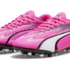 Botas de fútbol Ultra Play MG “Rosa, Blanco y Negro”