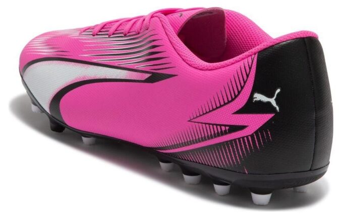 Botas de fútbol Ultra Play MG “Rosa, Blanco y Negro”