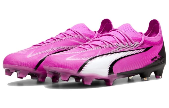 Botas de fútbol Ultra Ultimate FG “Rosa, Blanco y Negro”