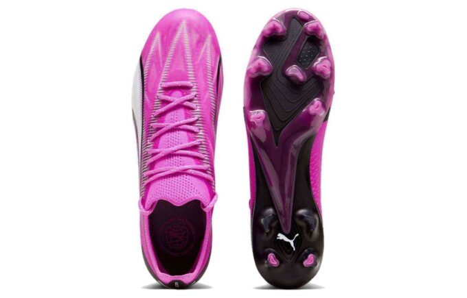 Botas de fútbol Ultra Ultimate FG “Rosa, Blanco y Negro”