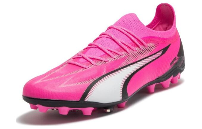 Botas de fútbol Ultra Ultimate MG “Rosa y blanco”