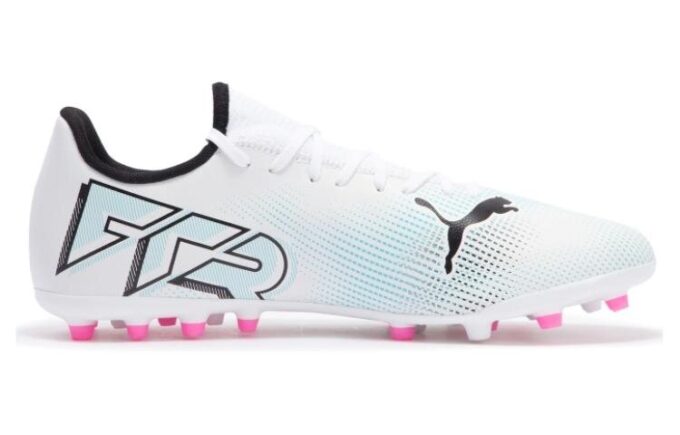 Botas Future 7 Play MG “Blanco, Azul y Rosa”
