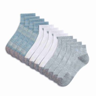 Calcetines de media caña de rizo para mujer (6 pares)
