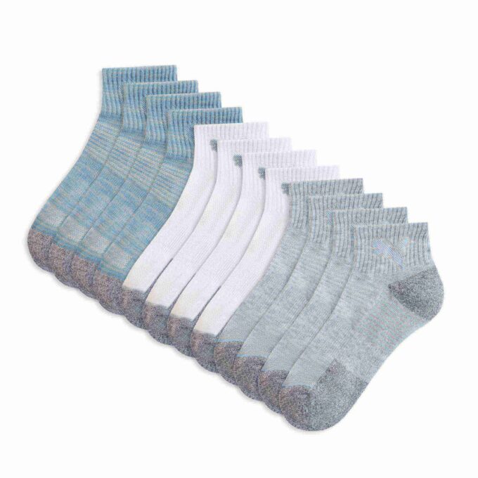 Calcetines de media caña de rizo para mujer (6 pares)