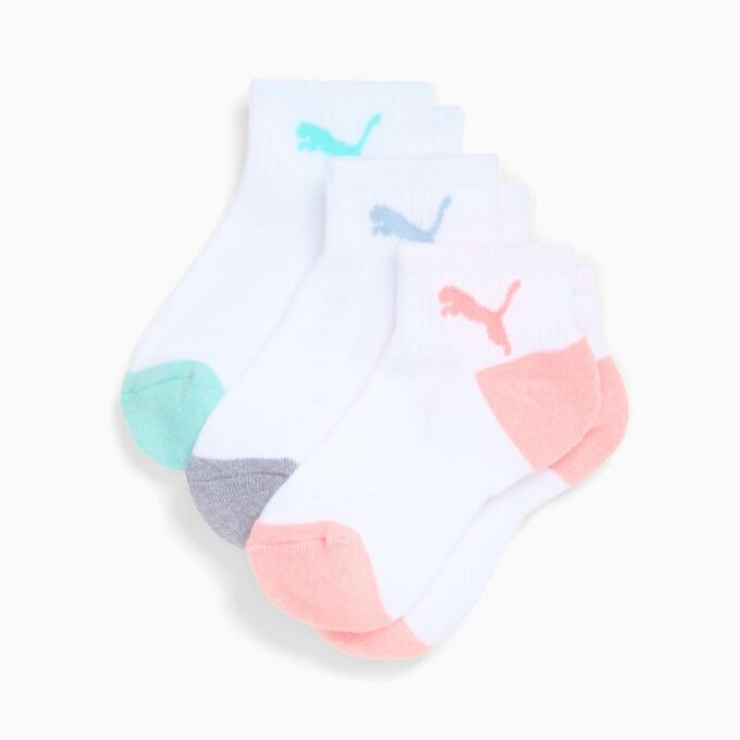 Calcetines de media caña de rizo para niños grandes (3 pares)