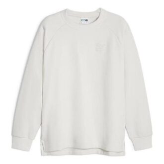 Camisa clásica texturizada de cuello redondo de la serie Popular “Blanca”
