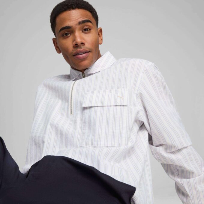 Camisa con media cremallera para hombre MMQ Camisa con media cremallera para hombre MMQ