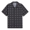 Camisa tejida clásica New Prep AOP “Negra”