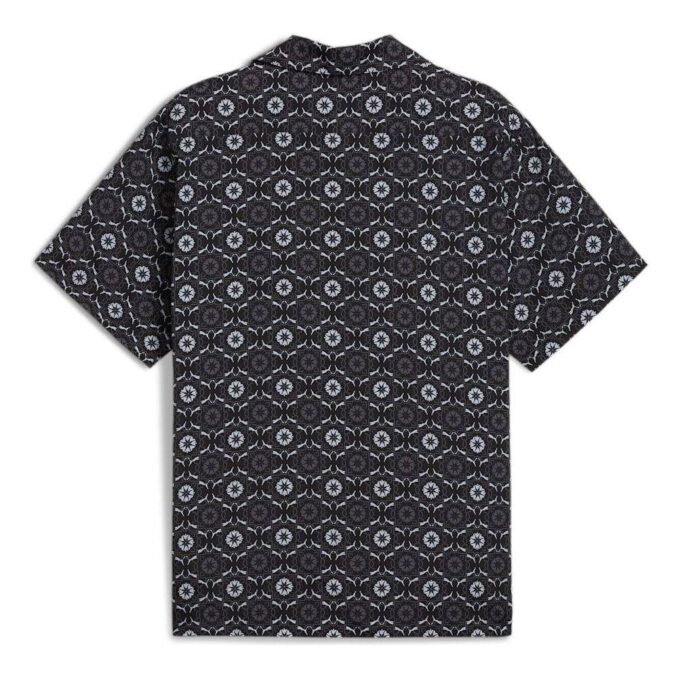 Camisa tejida clásica New Prep AOP “Negra”
