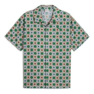Camisa tejida clásica New Prep AOP “Verde”