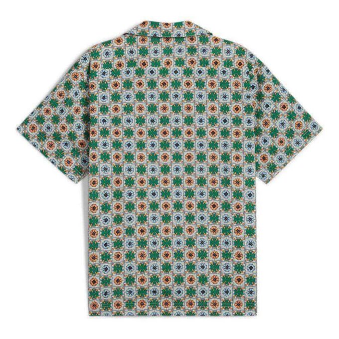 Camisa tejida clásica New Prep AOP “Verde”