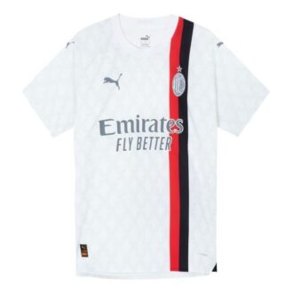 Camiseta auténtica de visitante del ACM con el logotipo “Blanca”