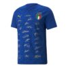 Camiseta azul del equipo ganador de la selección italiana 2021-2022