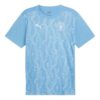 Camiseta azul del Manchester City antes del partido