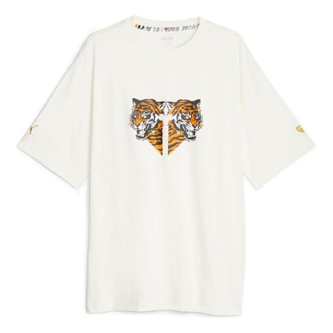 Camiseta blanca con el logotipo de PUMA x GEN.G