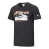 Camiseta casual de manga corta PUMA x Attempt Crossover para parejas, color negro