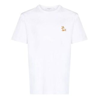 Camiseta clásica Chillax Fox Patch de Maison Kitsune (blanca)