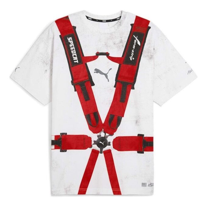 Camiseta con cinturón de seguridad PUMA x A$AP ROCKY “Blanco y rojo”
