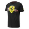 Camiseta con el escudo de la Scuderia Ferrari en negro