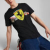 Camiseta con el escudo de la Scuderia Ferrari en negro