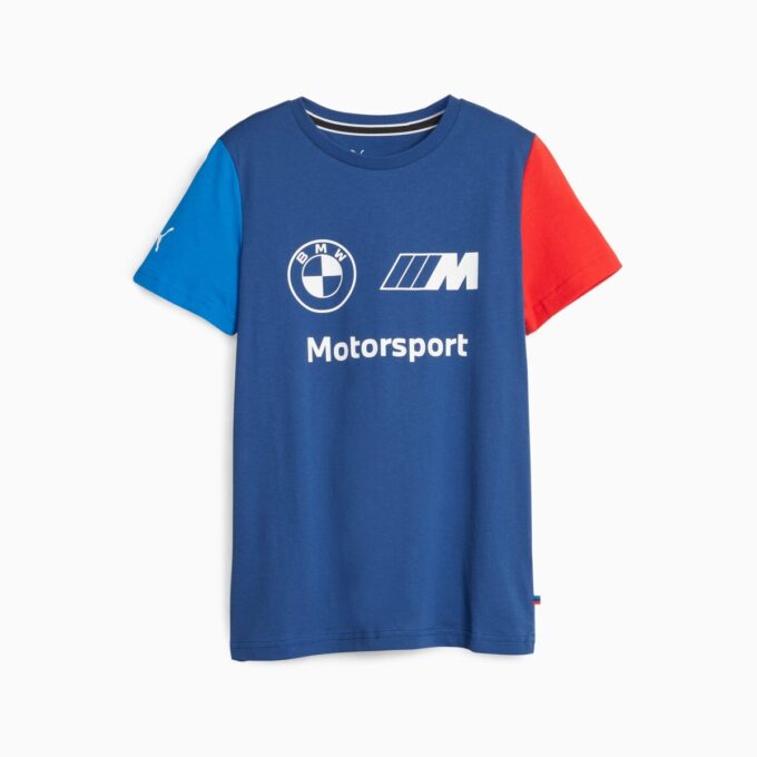 Camiseta con el logotipo de BMW M Motorsport Essentials para niños grandes Camiseta con el logotipo de BMW M Motorsport Essentials para niños grandes