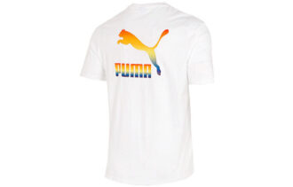 Camiseta con el logotipo del arcoíris “blanca”