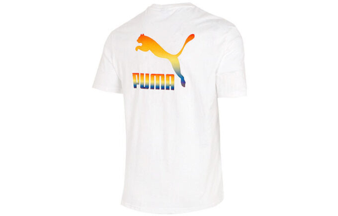 Camiseta con el logotipo del arcoíris “blanca”