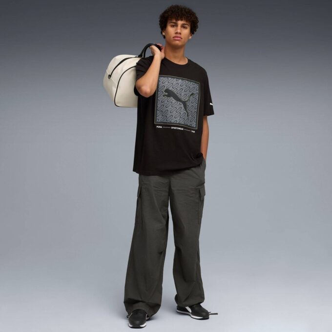 Camiseta con estampado de caja para hombre Camiseta con estampado de caja para hombre