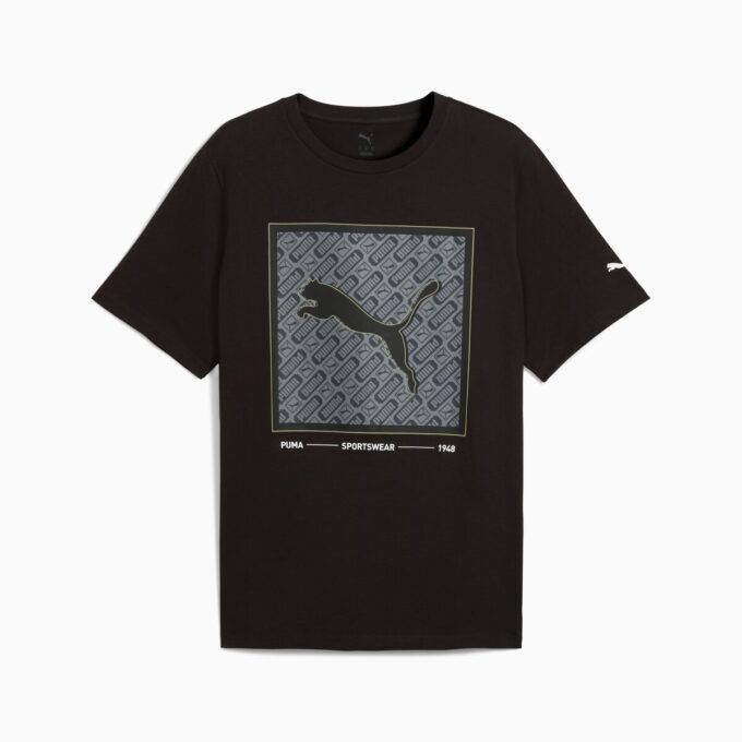 Camiseta con estampado de caja para hombre Camiseta con estampado de caja para hombre